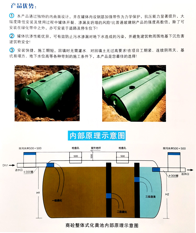 囊谦玻璃钢化粪池